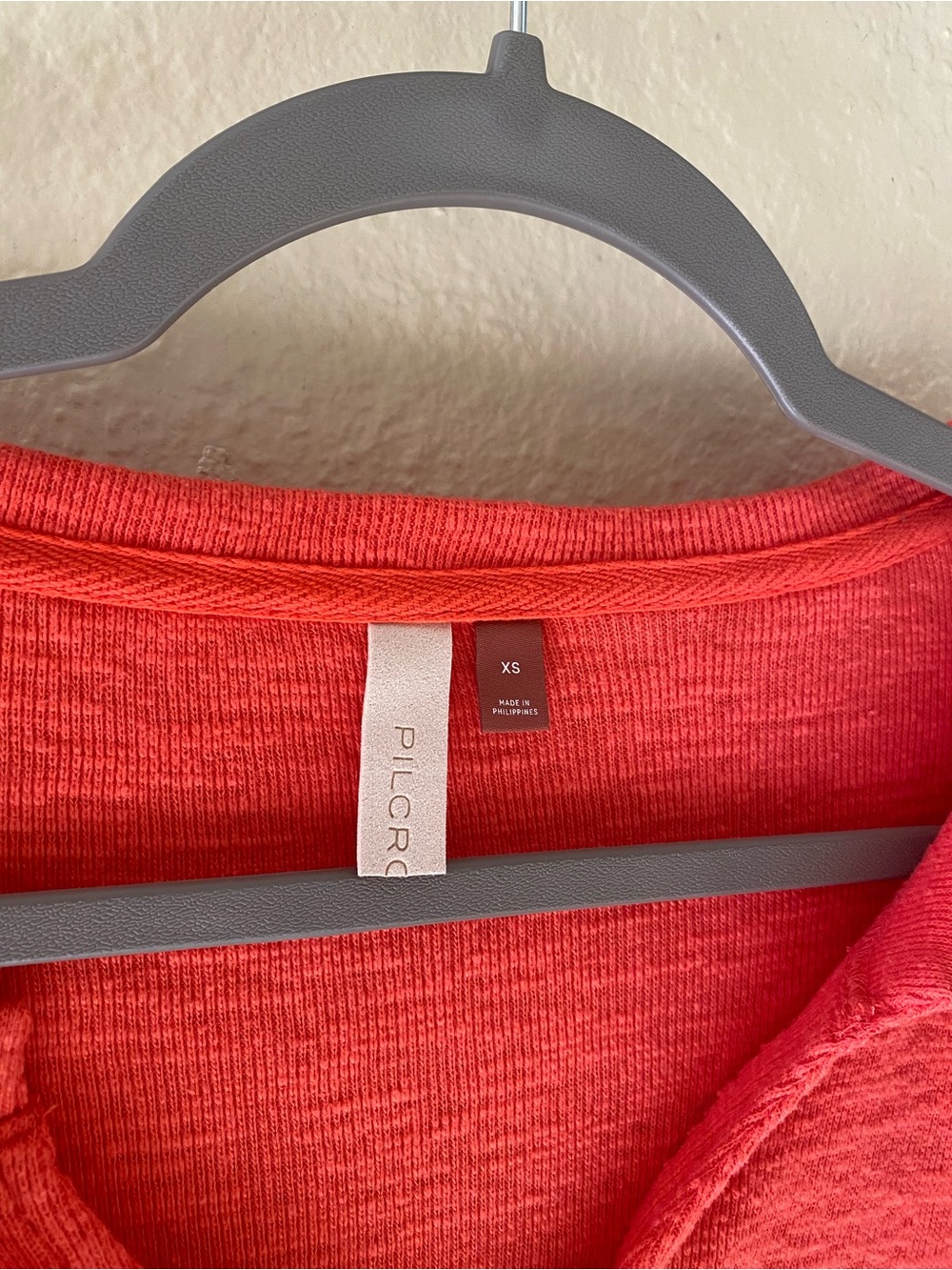 Pilcro Ruffle Sweatshirt Top - Picture 2 of 5